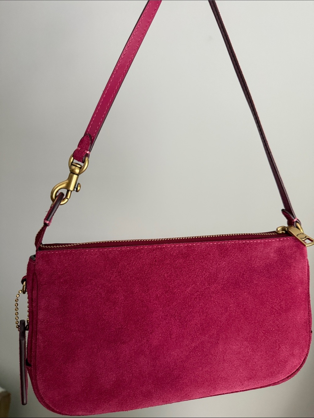 Coach Plaza Bag 22 Dark Fuschia - Picture 2 of 6